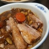 豚かたまり肉の簡単やわらかソース煮